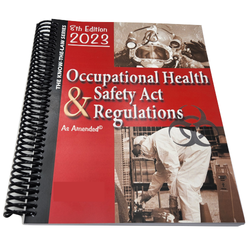 OHS Act & Regulations Book 8th Edition Safety Signs & Equipment